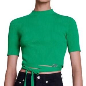NWT Mage green knit top size M